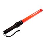 Dorcy 20-Lumen 12-Inch LED Signal Wand Flashlight with Wrist Strap Lanyard, Orange (41-1061)