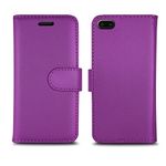 MSZSA Leather Wallet Bookcase Flip iPhone Case Cover For Apple iPhone 5C, iPhone 5/5S, iPhone 6/6S/6 PLUS, iPhone 7/7 PLUS, iPhone 8/8PLUS, iPhone X, iPhone XS and iphone XR (iPhone 7, PURPLE)