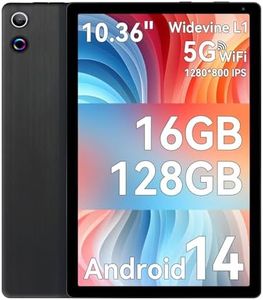 Ainmel 10 Inch Android 14 Tablet, 10GB RAM, 128GB ROM (Expandable to 1TB), Octa-Core Processor, 1280 * 800 IPS HD Touchscreen, 5G/2.4G WiFi, BT 5.0, Dual Camera, 2 Speaker (Black)