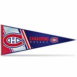 Rico Industries NHL Hockey Montreal Canadiens Primary 12" x 30" Felt Wall Décor Pennant - Great for Home/Bed Room/Man Cave Décor