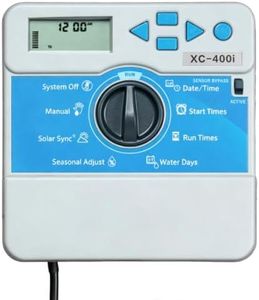 Upgrade X-Core XC400i Indoor Sprinkler Timer, Compatible with Hunter 4 Zone Irrigation Controller, Indoor Lawn & Garden Watering System, Easy Program, No Wi-Fi Required