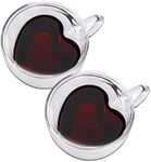 CNGLASS Double Wall Heart Shaped Gl