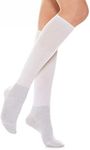 Relaxsan 550L (White, Sz.3) Diabetic Socks for Men Women, Long Seamless Socks, Non Elastic, No Compression for Sensitive Feet, Cotton and Silver