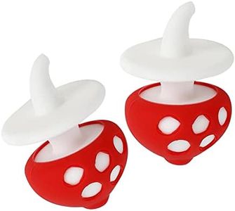 Colorful Silicone Mushroom Decoration Covers Stoppers (2PCS)