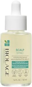 Biolage Oil Balancing Serum, Scalp Sync, Absorbs & Reduces Excess Oil, For Oily Scalp, Paraben & Silicone-Free, Vegan, Cruelty Free, Leave-In Serum For Oil Reduction, 50 ML