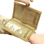 UnderAlert Tactical Map Case, Rifle Dope Card Holder for Long Range Shooting Waterproof Wrist Map Holder Military Wristband Pouch Armband Book Sleeve Army Gear Sports Wrist Coach Qb Quarterback Band