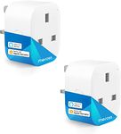 Mini meross MSS110 Smart Plug - WiFi Plugs Compatible with HomeKit, Alexa, Google Home,SmartThings Wireless Remote Control(2 Pack)