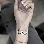 Best Friend Infinity Temporary Tattoo Sticker (Set of 2) - OhMyTat