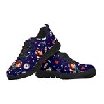 chaqlin Air Lightweight Road Running Shoes Breathable Cute Nurse Print Sneakers Mens Womens Trainers Fitness Sports Shoes 37 EU