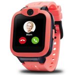 Easyfone KW2 4G Unlocked Smart Watch Phone for Kids, Kids Smartwatch with Safe Calling, GPS & Activity Track, Parent App, SOS Button, Class Mode, Childrens' Phone Alternative (Pink)
