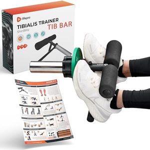 Lifepro Tib Bar - Tibialis Bar for Ankle and Shin Strength Training, Tibialis Trainer Tibia Dorsi Calf Machine for Stronger Shins - Fits 2" Olympic Weight Plates