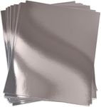 Silver Mirror Card A4 Silver Card - 30 Sheets 250gsm Card Shiny Silvered Sheets Mirror Foil Activity Craft Cardstock Reflective Shimmer Mirror Finish