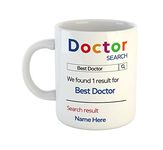 ASHVAH Best Doctor Personalized Name Ceramic Coffee Mug - Best Gift for Doctor