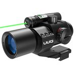 UUQ 1X30 4 MOA Red Green Dot Sight W/Green Laser Sight & PEPR Mount