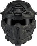 ACEXIER Tactical Airsoft Helmet Built-in Headset Anti-fog Fan Assault Helmet Removable Mask Paintball Airsoft Equipment Protect Helmet