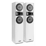 Fenton SHF700W Floor Standing Tower Speakers, Dual 6.5" Home Hi-Fi, White Pair