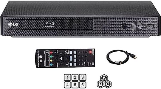 LG BP Region free Blu-ray Player, Multi Region 110-240 Volts, Dynastar 6 foot HDMI Bundle