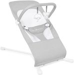 Baby Delight Highland Baby Bouncer | Infant | 0 – 6 Months | 3-Position Recline | Pebble Grey