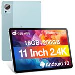 DOOGEE T30S 2024 Newest Tablet 11'' Android 13 16GB+256GB/1TB TF Octa-Core, 2.4K Display, 8580mAh, 4G-LTE Android Tablet, Bluetooth 5.0+2.4G/5G WiFi Tablet, 13MP+8MP, GPS, Type-C,2 Years Warranty-Blue