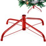 Roowest Christmas Tree Base Stand Folding Artificial Xmas Tree Base Holder Replacement Iron Metal Tree Base for Artificial Christmas Tree(Red, 16 Inch)