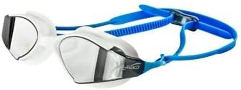 Saeko Blade Mirror Swimming Goggle with Ultra Anti Fog, UV Protection Leakproof Swim Googles, 100% Phthalates Free for Adult's (Blue)