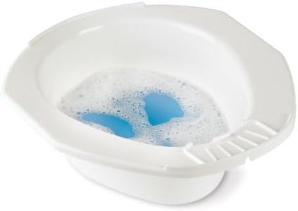 Homecraft Bidet Portable pour Toilette Standard, Solution D’Hygiène Personnelle, pour Soins Personnels, Idéal Pour les Voyages, Facile à Nettoyer et Vider, Convient Aux Sièges de Toilette Standard