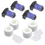 HQRP 4-Pack Filter Kit for Shark ION Rocket IR70 IR101, X30 Ultra-Light IR100, X40 Ultra-Light IR141 IR142 Cordless Stick Vacuum, XPREMF100 & XPSTMF100 Replacement