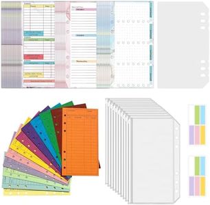 107 Pièces Feuilles Budgétaires A6, Cnymany Budget Enveloppe De Trésorerie Classeur Facture Mensuelle Du Planificateur Suivi Des Dépenses pour Économie Système Budgétisation Journal Livre Financier