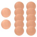 RIFNY Brown Nipple Covers for Women, Silicone Nipple Covers Reusable Adhesive Invisible, 6 Pairs Brown Nippleless Pasties with Case (6 Round pads)