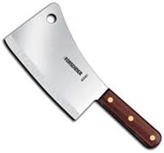 Victorinox 40091 7" Blade Restaurant Cleaver with Walnut Handle - 40091