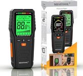 Pinless Moisture Meter for Drywall MESITOOL Digital Moisture Meters for Wood Lumber Moisture Detector for Firewood Concrete Come with 9v Battery and Carry Bag