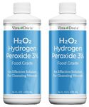 Viva Doria Hydrogen Peroxide 3 Percent, Food Grade, 3% Hydrogen Peroxide Food Grade, 473 ml (2 Pack) (Total: 946 ml)