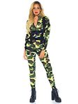 Leg Avenue Women's 2 Piece Pretty Paratrooper Costume, Camo, Medium