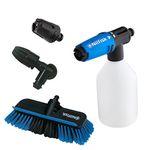 Nilfisk Car Cleaning Kit 4 Set - Super Foam Sprayer + Brush + AutoNozzle + UnderChassis Nozzle - Pressure Washer Accessories