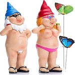 YiMOO Garden Gnomes Funny, Gardening Rude Novelty Unusual Gifts for Women Men Funny Garden Ornaments Outdoor Unusual