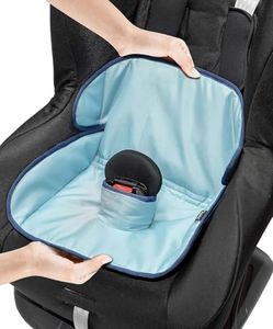 Potty Training Car Seat Protector Cover - Waterproof Soft Piddle Pads for Toddlers and Baby Carseat - Travel-Friendly Universal Machine Washable Liner Mat for Spills, Nappy Leaks, Accidents - Blue