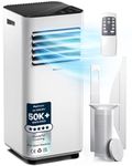 Pro Breeze 4-in-1 Portable Air Conditioner 7000 BTU with Remote Control, 24 Hour Timer & Dual Window Venting Kit Included. Powerful Air Conditioning Unit with Class A Energy Efficiency Rating