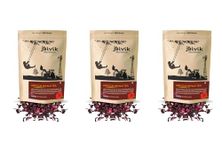 Jaivik Uttarakhand -Hibiscus Flower Tea (300 g), Delicious Red Tea Full of Vitamin C, Herbal Tea, Sabdariffa, Roselle, Pack of 3