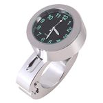 Billet Aluminum Moto X Parts-Billet Aluminum Moto X Parts - Clock Watch Waterproof Handlebar Glow Mount 1pc Silver for Most Cruiser Helicopter Customized