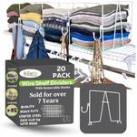 Evelots Wire Shelf Dividers - Extra