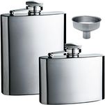 maxin 2 Pcs Stainless Steel Hip Fla