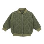 Bold N Elegant Kid's Winter Warm Quilted Jacket Coat ZIpper Jacket Puffer Jacket Coat for Infant Toddler Baby Boy Girl (3-4 Years, Olive Green)