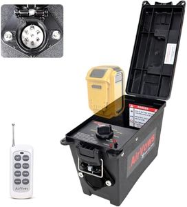 Trailer Light Tester with 7-Way Round Pin,Compatible with Dewalt 20v Battery(Without Battery),Support Wireless Remote Control,98FT Max Remote Range,IPX8 Waterproof Case,2-Year Warranty