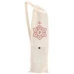 NETTIE Yoga mat Bag Cotton Carry Bag with Pocket, Strap & Drawstring for Yoga Mat - Chakra - Jumbo Size - Pack of 1