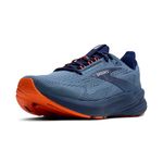 Brooks Men’s Revel 8 Neutral Running & Walking Shoe, Blue/Blue/Orange, 11