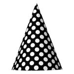 Selibration.com | Black 10 Pcs Polka Dot Happy Birthday Party Hat For Kids/Children Supplies For Your Loved Ones