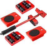 RUTV Furniture Lifter Mover Tool Set Heavy Duty Furniture Lifter Mover Tool Moving Roller Wheel Set for Washing Machines Fridge,Sofa Wardrobes Adjustable Heigh Moving Helper