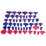 52Pcs Puller Tabs Dent Puller Slide Hammer Puller Tabs Car Auto Body Paintless Dent Repair Tool Kit for Auto Body Dent Removal, Auto Repair Tool