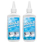 Mould Remover Gel, Deep Mould Cleaner Gel, 140g Large Capacity Mould Remover, Household Black Mould Remover Gel for Kitchen Bathroom Tile Stains Sink (140g*2)