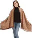 Woaipati Women's Soft Cashmere Scarf Pashmina Shawls and Wraps for Evening Dress Bridesmaid Wedding Bridal Winter Warm Long Large Scarves-Camel